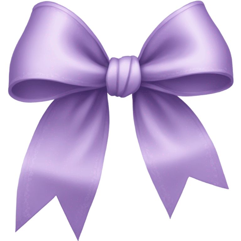 light purple coquette bow emoji