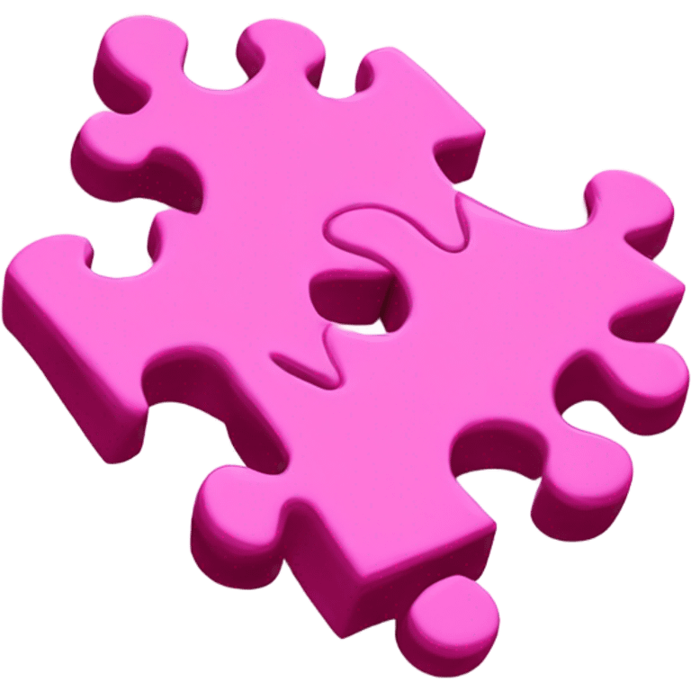 two pink puzzles emoji