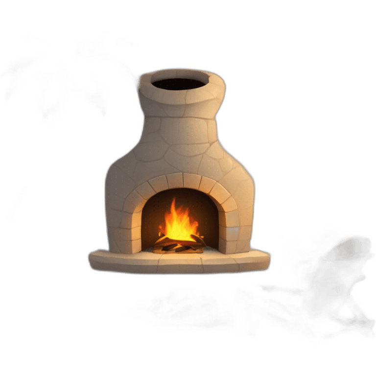 beach with fire place emoji