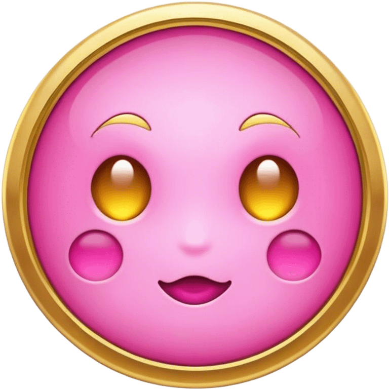 Pink gold icon emoji