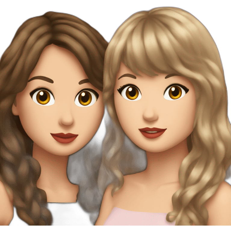 Taylor swift with brune girl emoji