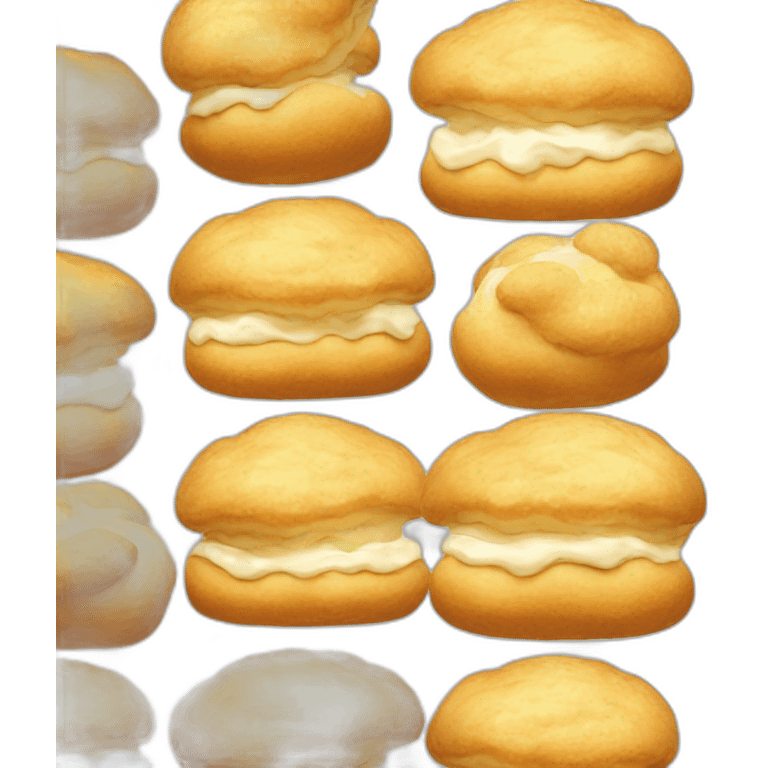 Cream puff emoji