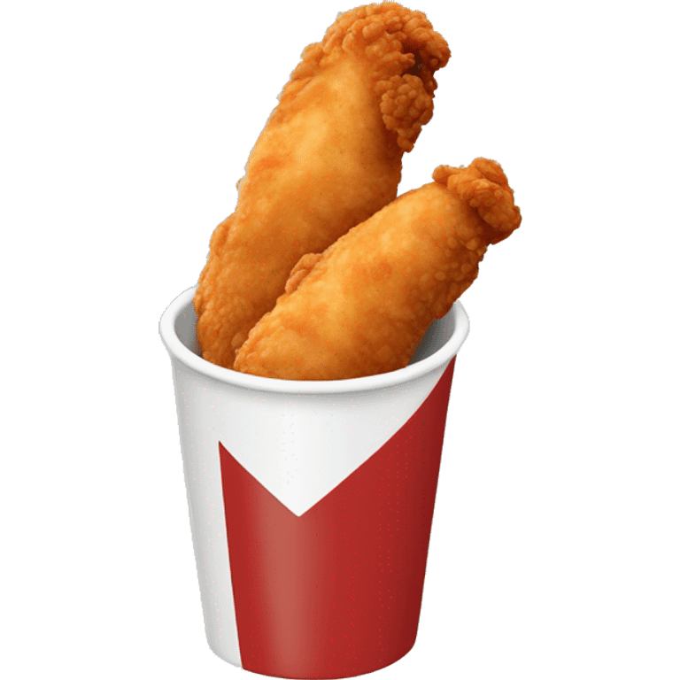 Canes chicken tenders and sauce cup emoji