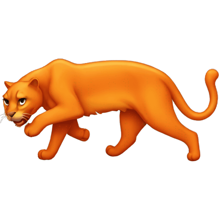 orange burnt panther emoji