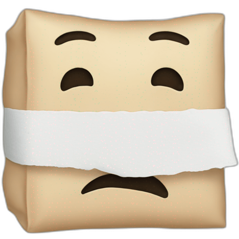 A tissue emoji