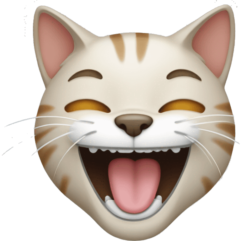 Cat laughing  emoji