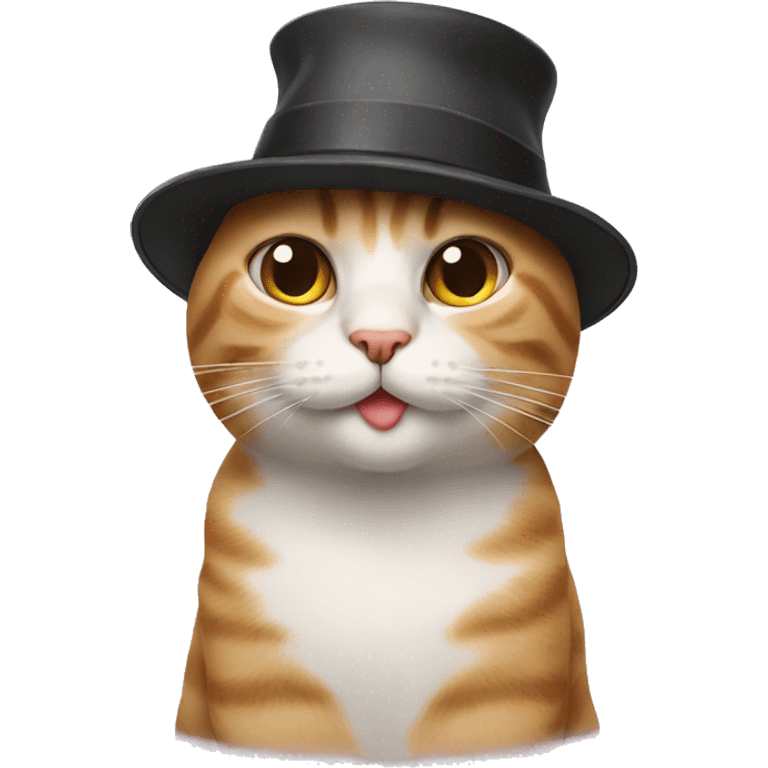 cat with a hat emoji