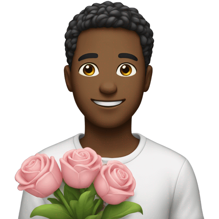 a guy in love emoji