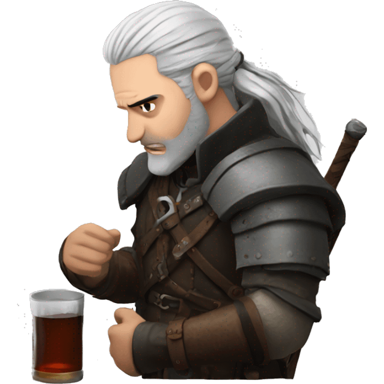 Witcher alcoholism  emoji