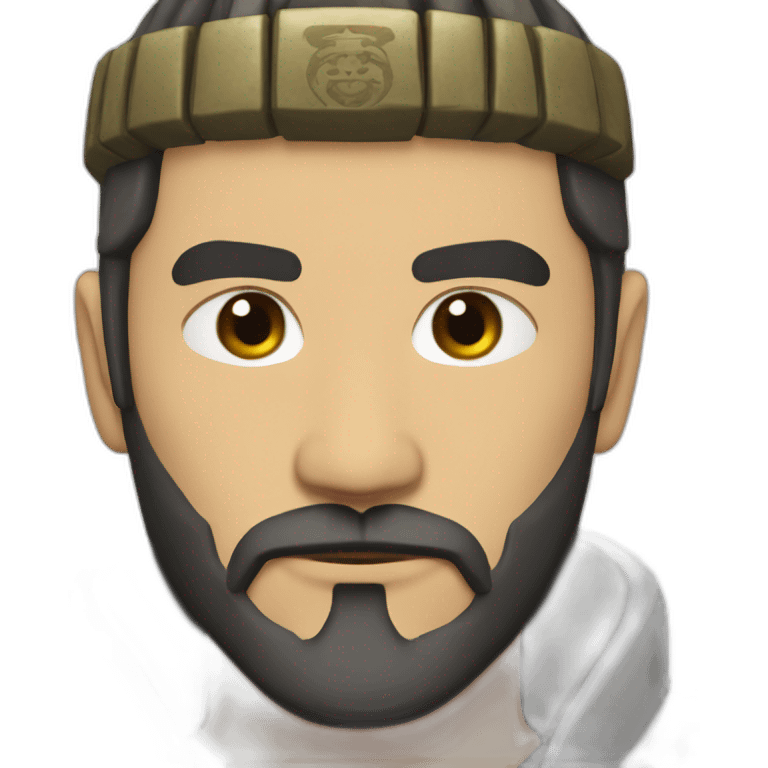 UN SAMOURAI BARBU emoji