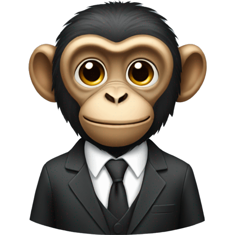 monkey wearing a suit emoji