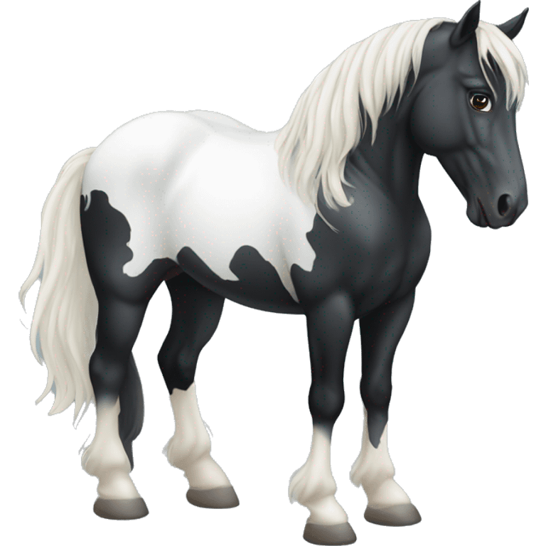 A Friesian horse emoji