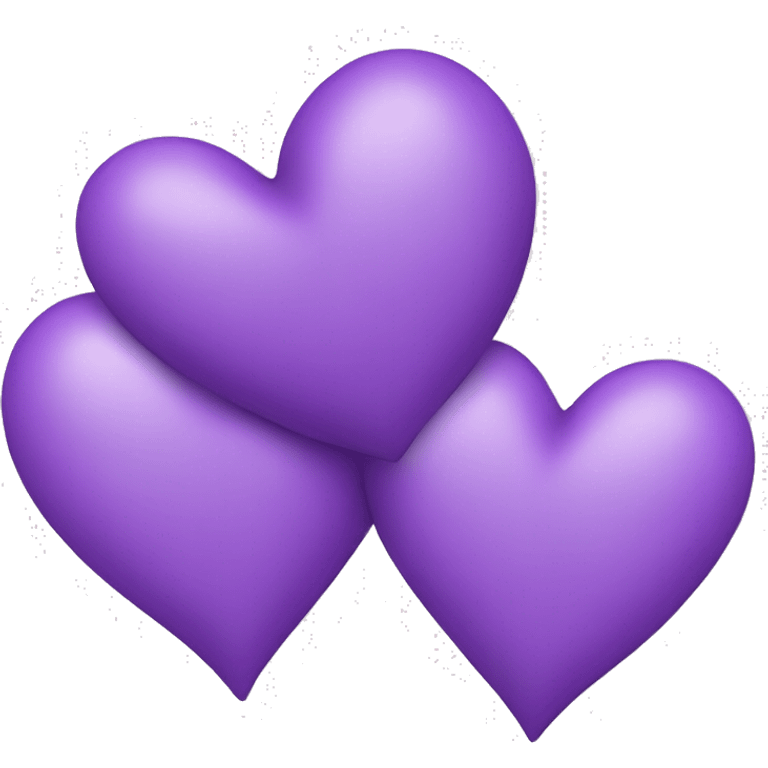 delicate purple double heart emoji