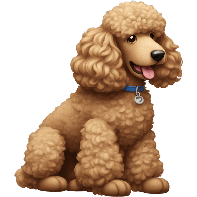 A sleepy giant poodle emoji