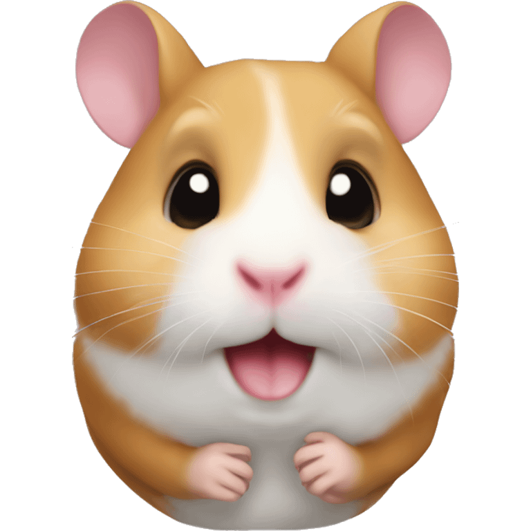 Hamster kiss emoji