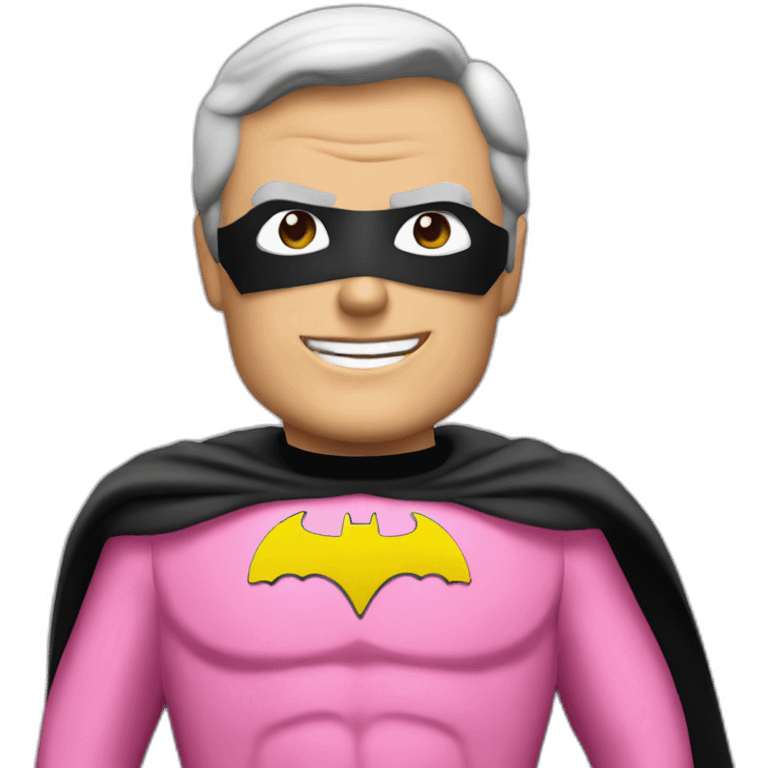 adam west pink batman emoji