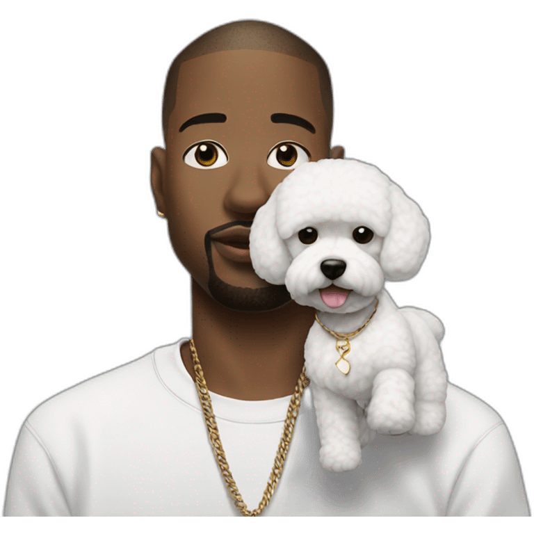 rappers whit bichon emoji