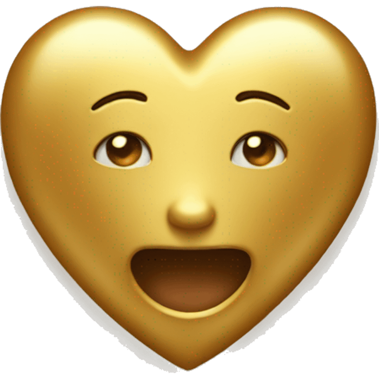 Golden heart emoji