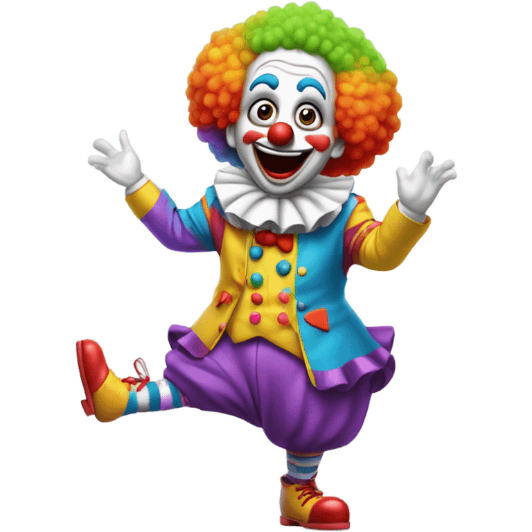 Clown farting emoji