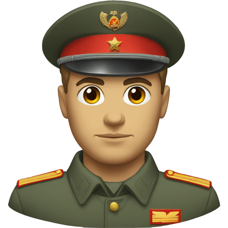 ussr soldier serious  emoji