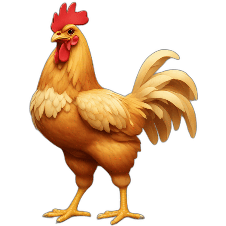 chicken muscular emoji