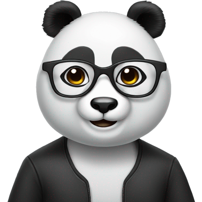 Panda with glasses emoji