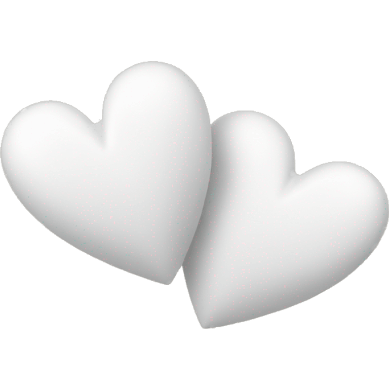 two white hearts emoji