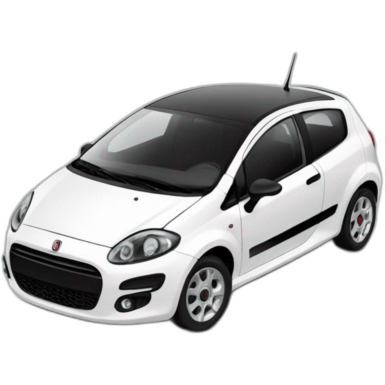 Fiat punto white emoji