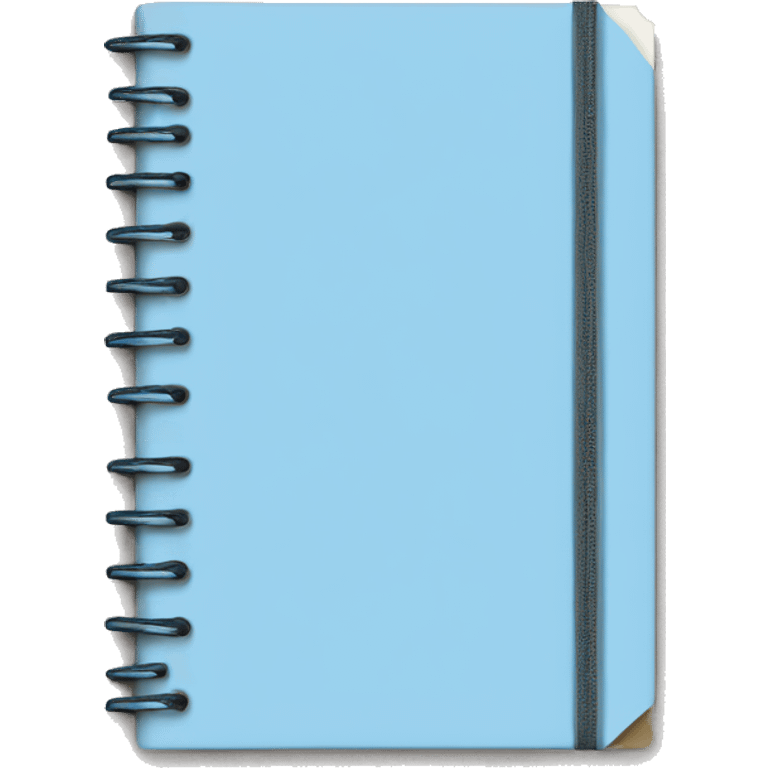 pale blue notebook emoji