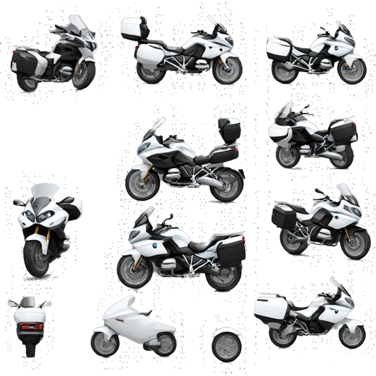 Moto bmw r1200rt  2008 blanca emoji