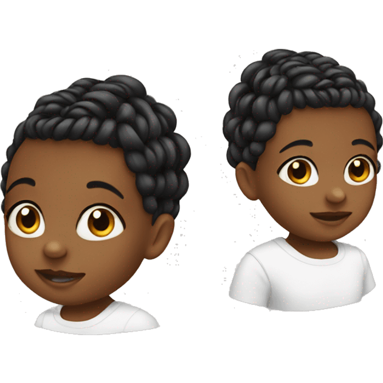 baby with braids/Black boy emoji