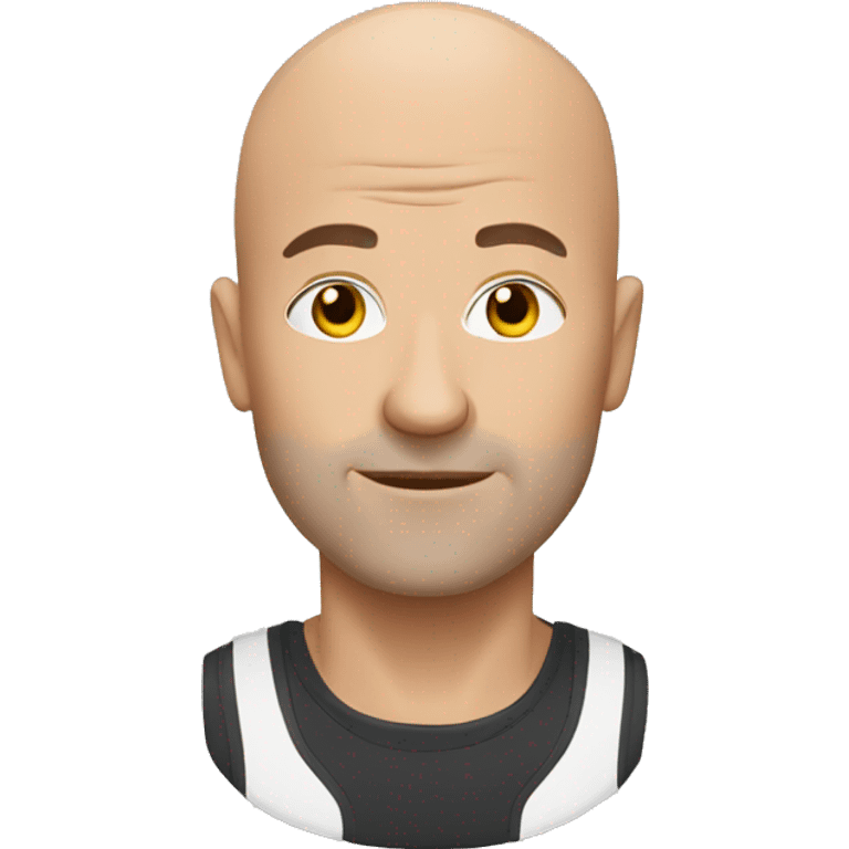 Bald man training emoji