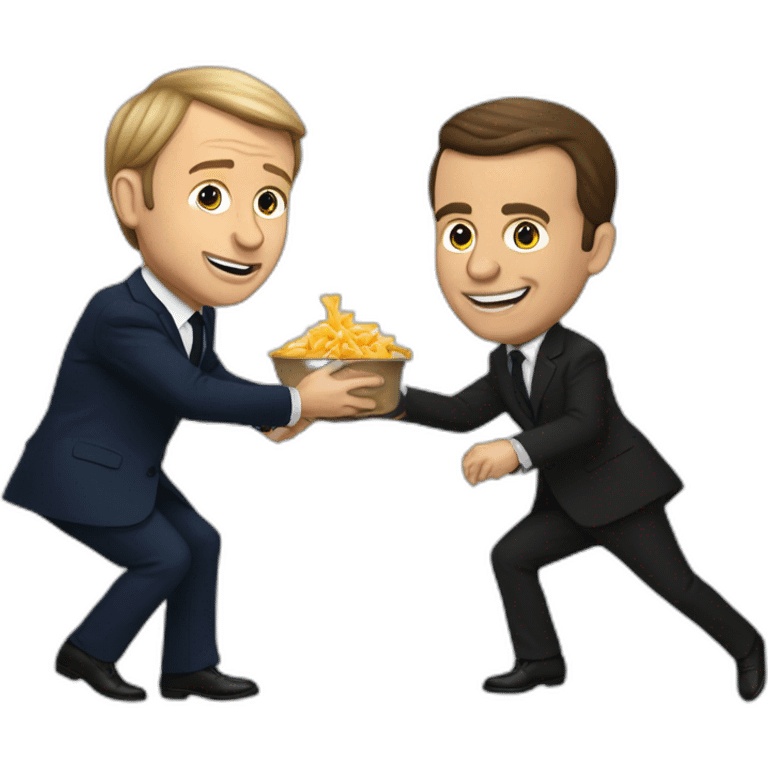 Macron danse avec Poutine emoji