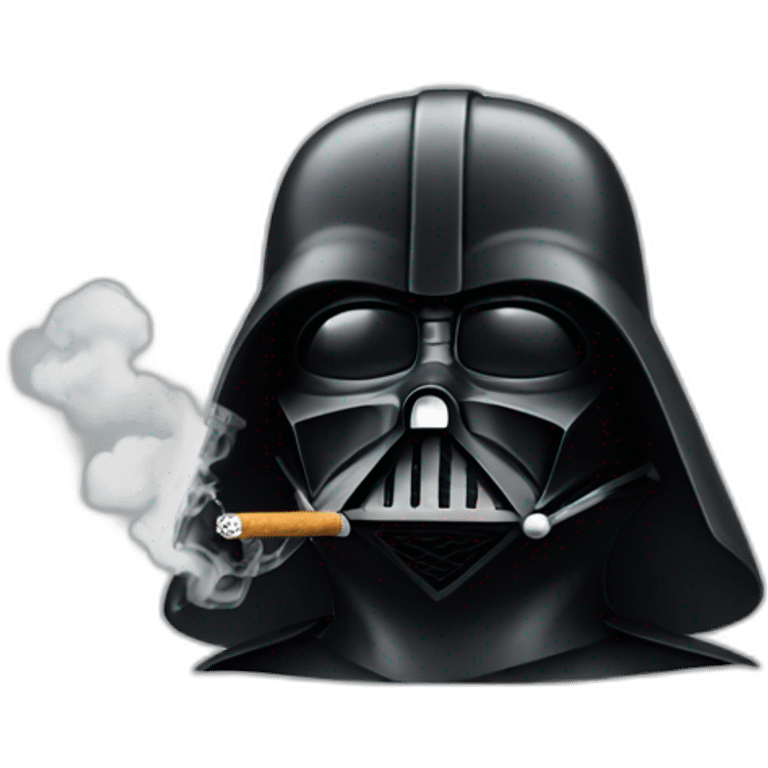 Vador smoking emoji