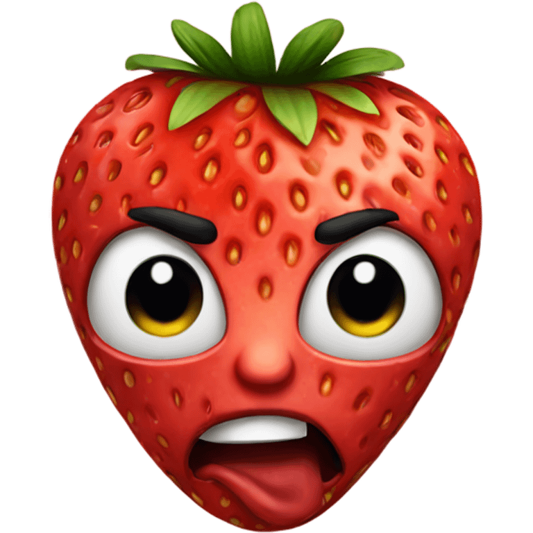 Killer strawberry emoji