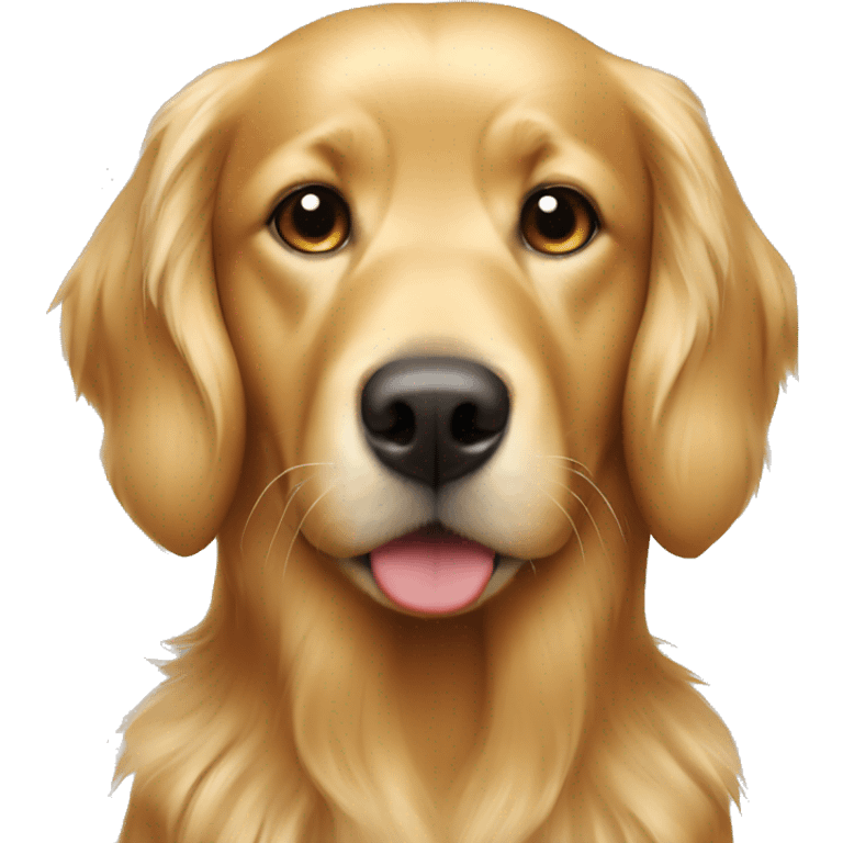  blonde and golden retriever red colored emoji