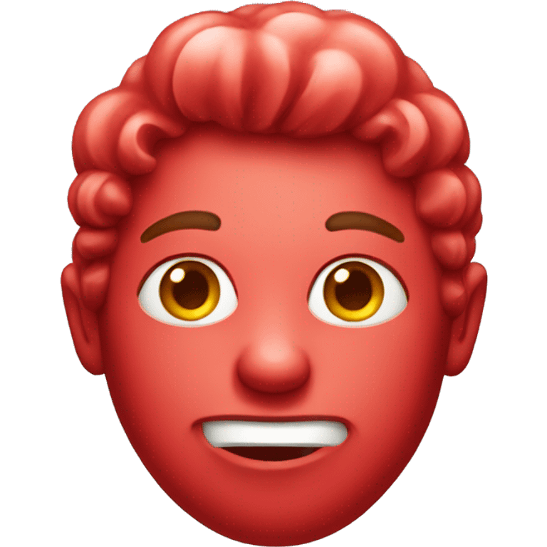 red candy face emoji