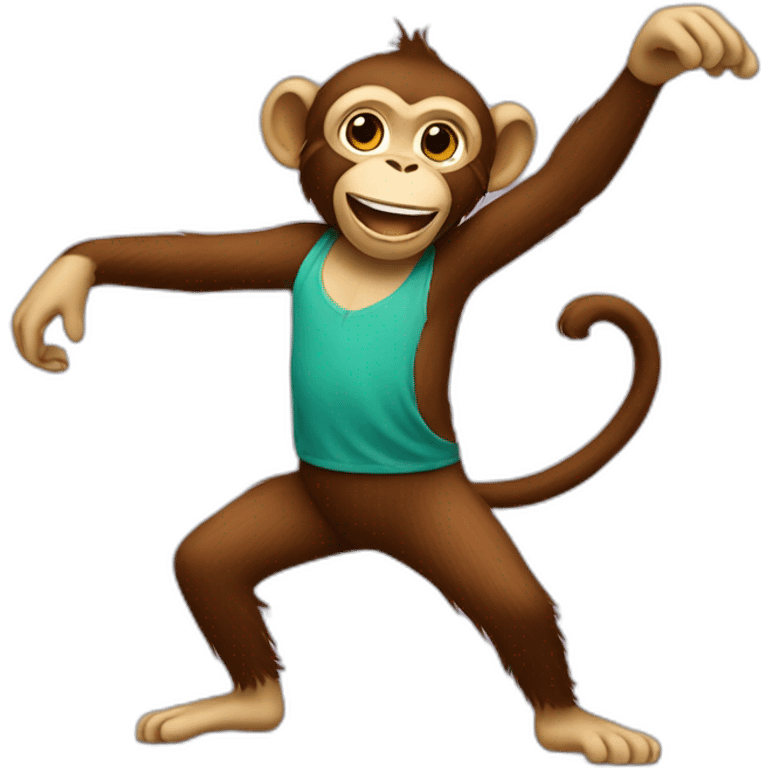 Monkey dancing emoji