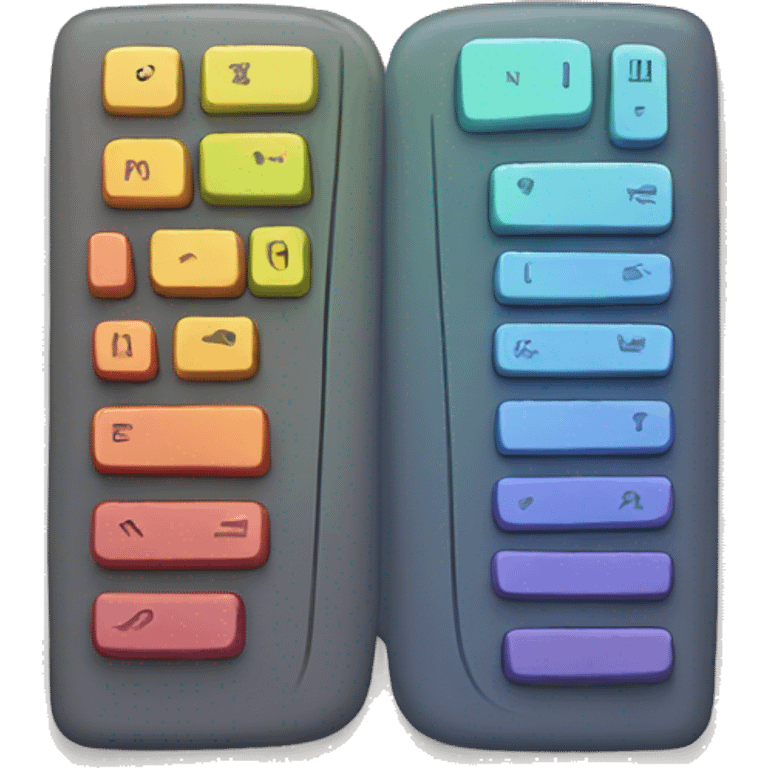 colored keyboard emoji