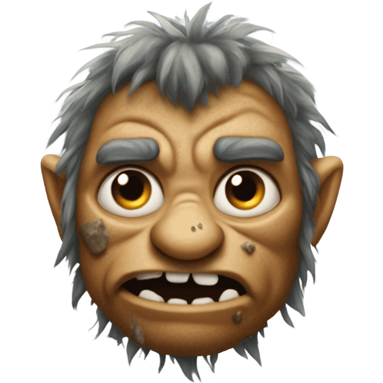 troll with bad skin  emoji