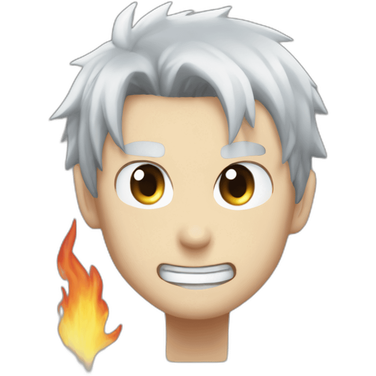 Water an fire punch man emoji