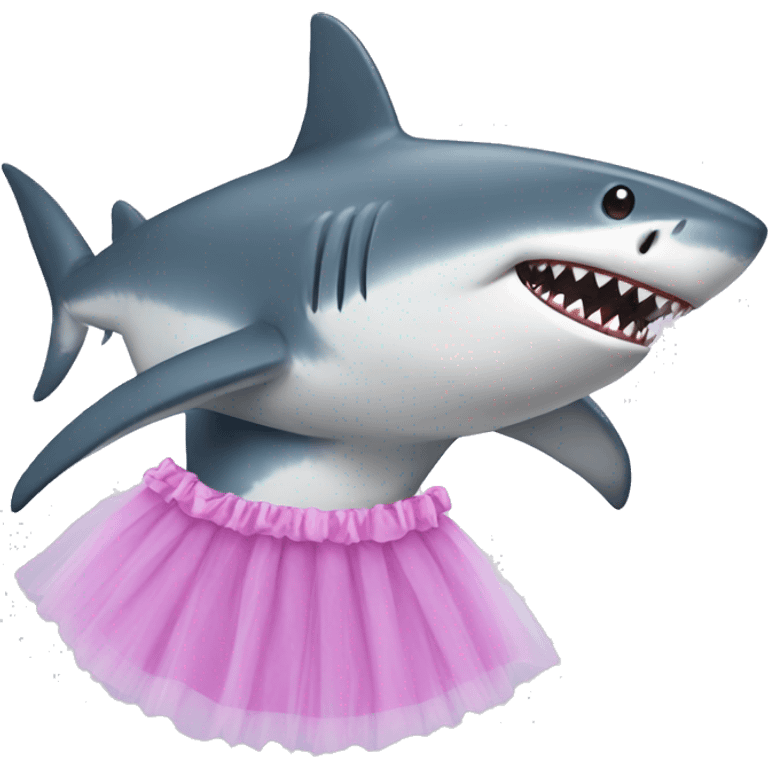 Shark wearing a tutu  emoji