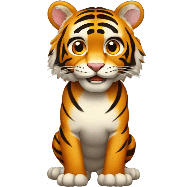 tigre complet du corps emoji