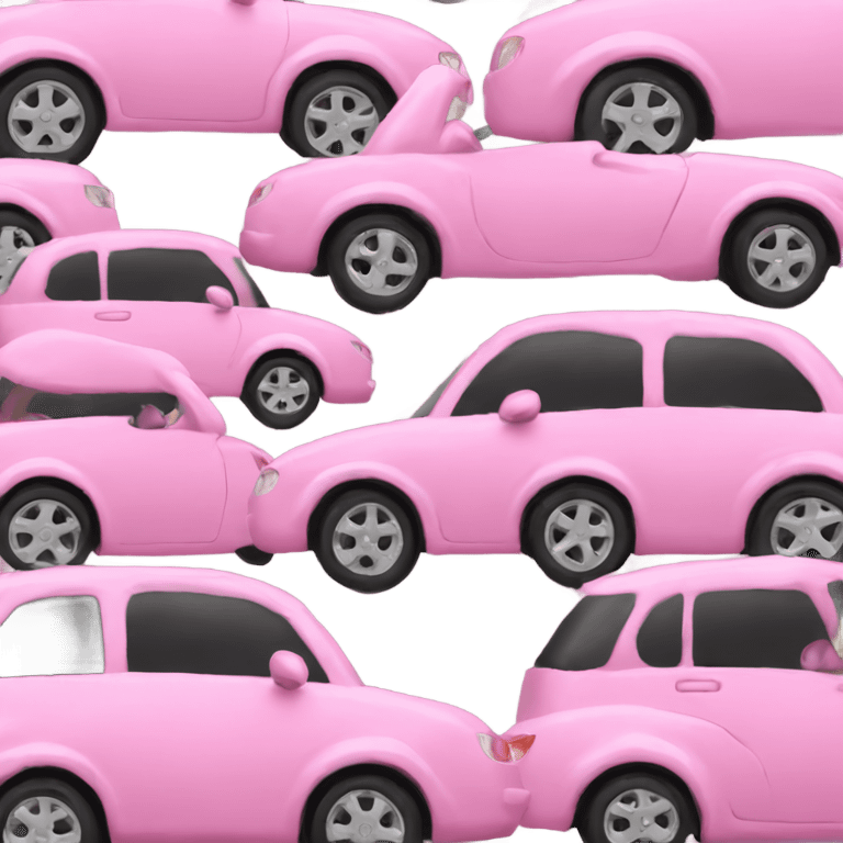 Pink car emoji