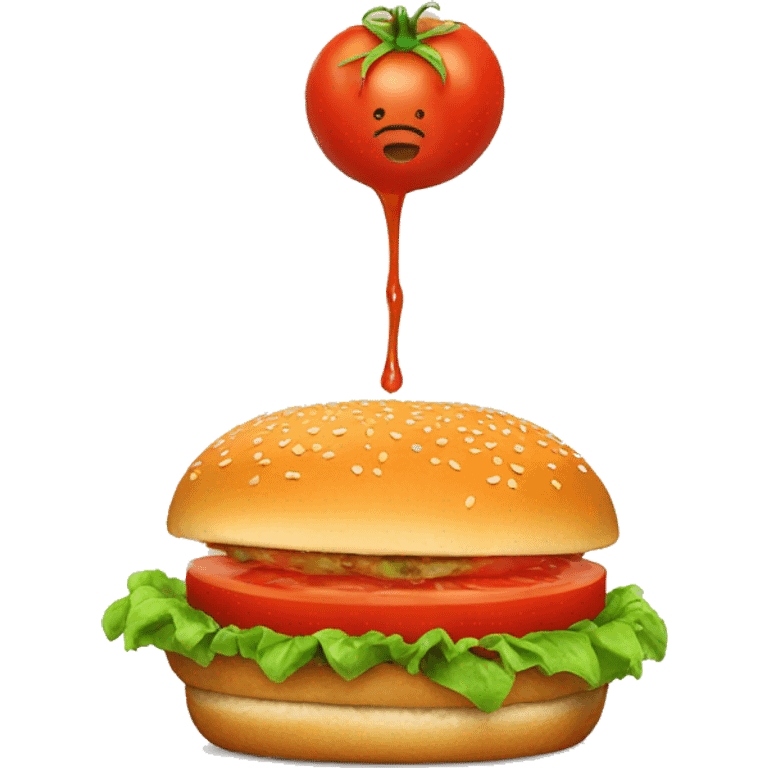 tomato burger emoji