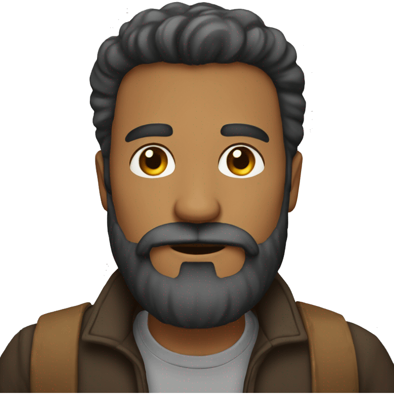 Hombre con barba  emoji