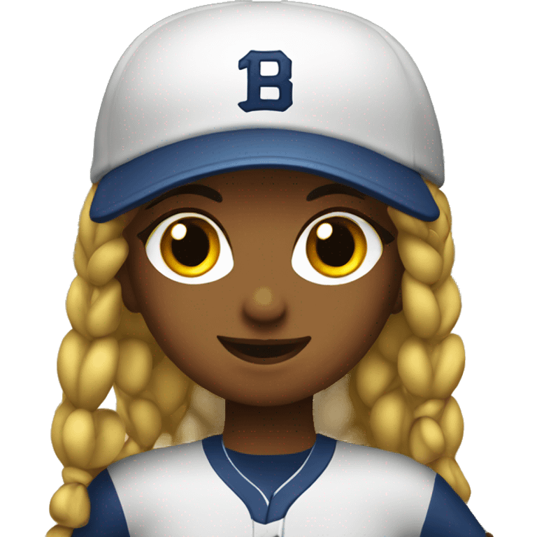 Softball girl emoji