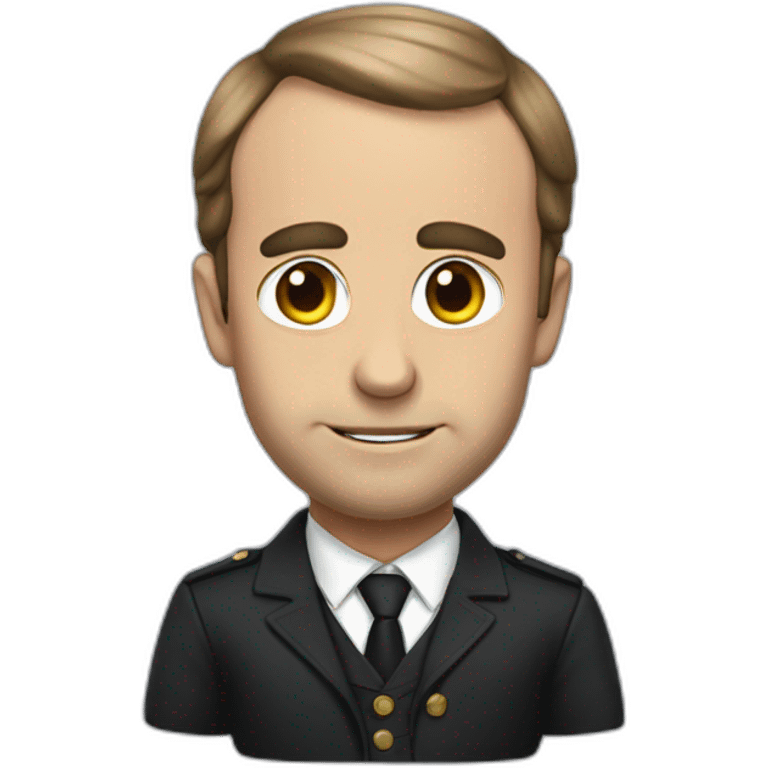 Macron en caca emoji