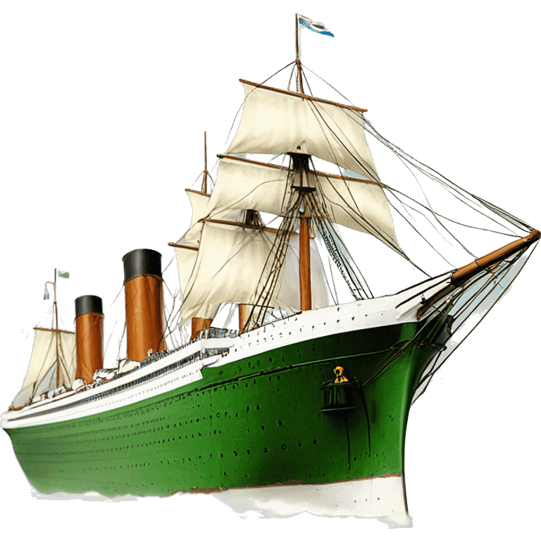 Ship that’s looks exact to the white star line HMHs Britannic emoji