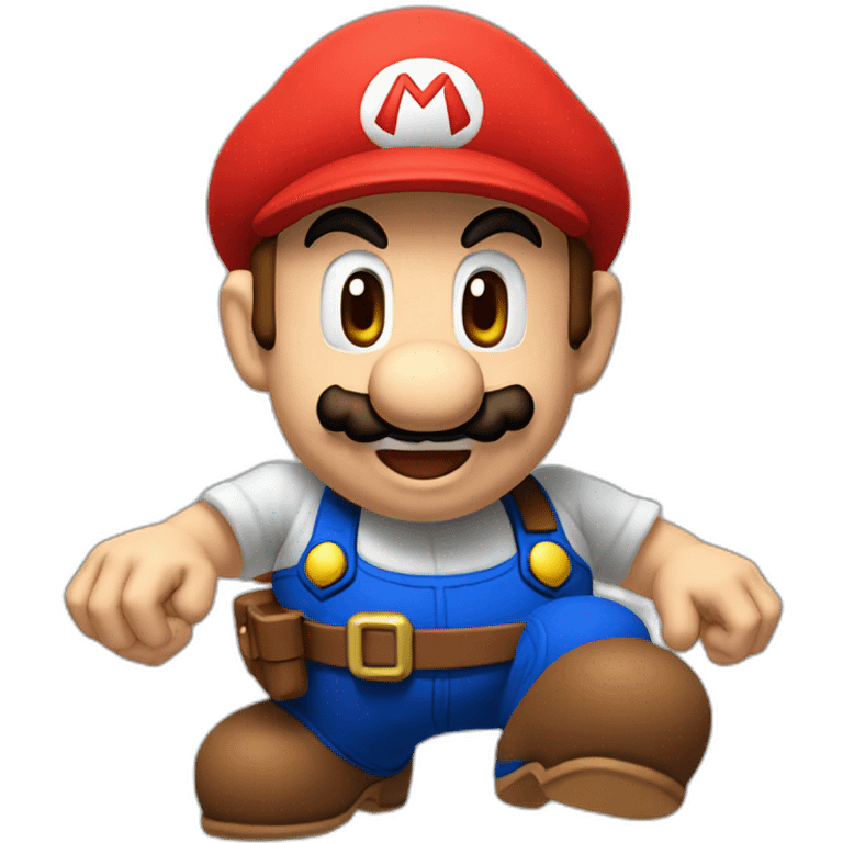 Mario qui lève le poing emoji